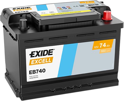 RACING CHAMPIONS EXIDE BATTERIES トラック 067SE Exide Excell Car Battery EB740 (EX18) - Car Batteries